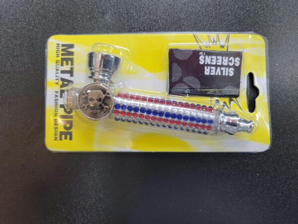 Metal Pipe with screen pack Pipes/Bubblers Candy Shop Cannabis & Kratom