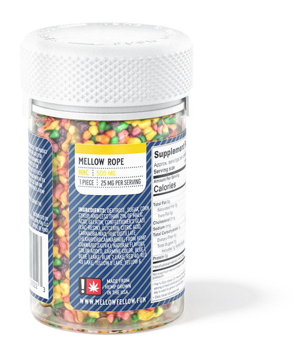 Mellow Rope – 500 mg HHC – Mellow Fellow Edibles Candy Shop Cannabis & Kratom 2
