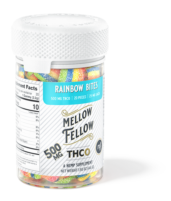 Rainbow Bites – THCO 500 mg – Mellow Fellow Edibles Candy Shop Cannabis & Kratom