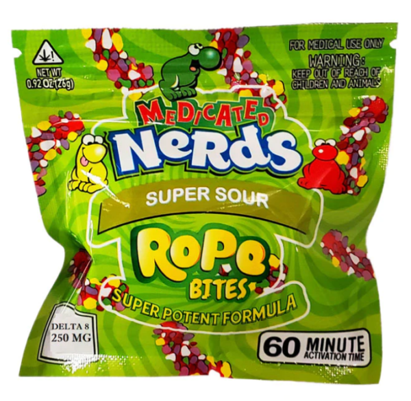 Nerds Rope Bites – Super Sour – Delta 8  THC Edibles Candy Shop Cannabis & Kratom